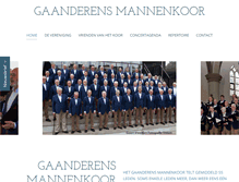 Tablet Screenshot of gaanderensmannenkoor.nl